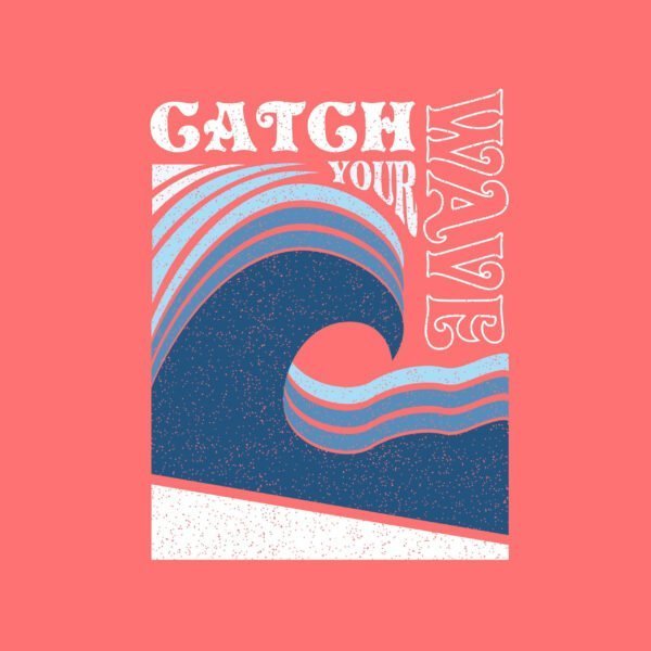 High Wave Ocean Typography