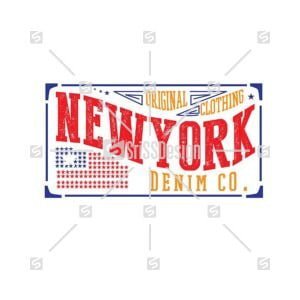 New York typography design for t-shirt design, Sign, banner,label, heritage vector