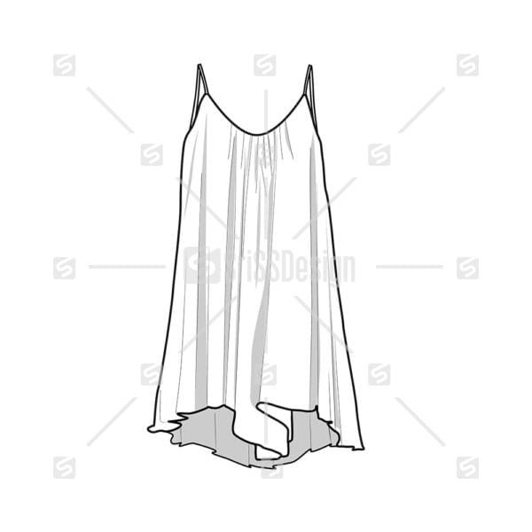 Womens camisole  loose fit Gathering summer Top