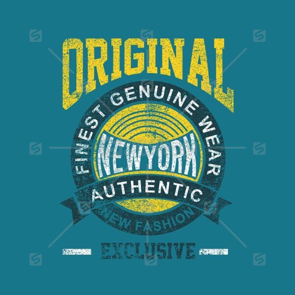 Original New york typography College t shirt print